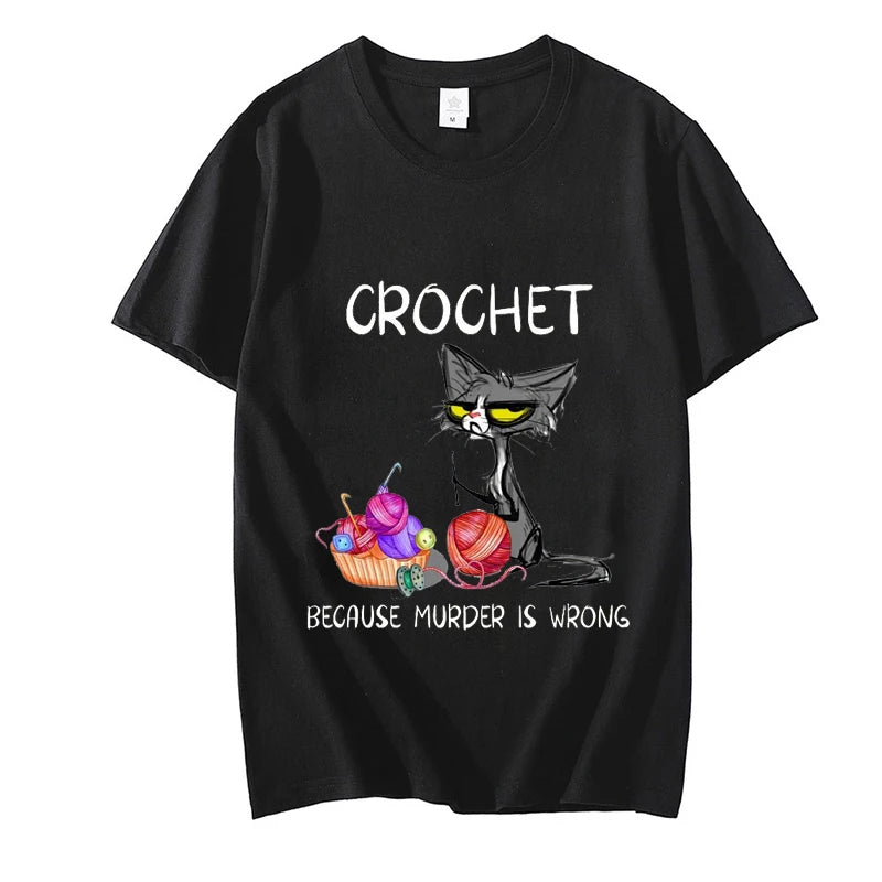 Crochet Cat Attitude Tee - MIOSAKI