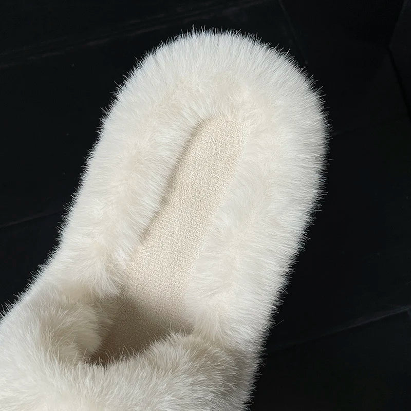 Winter Cozy Fur Slippers: Plus Size Comfort - MIOSAKI