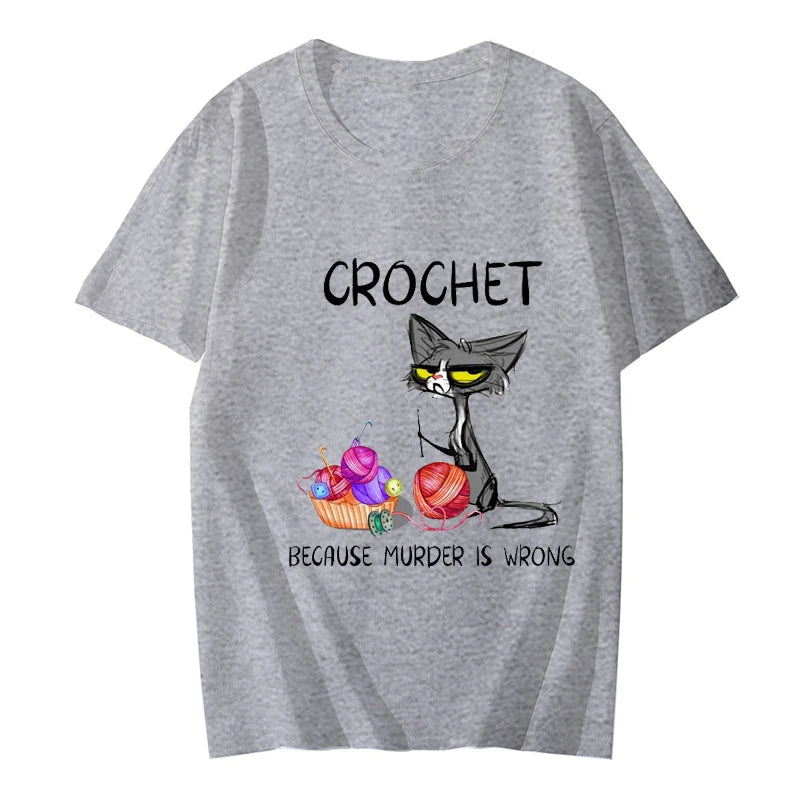 Crochet Cat Attitude Tee - MIOSAKI