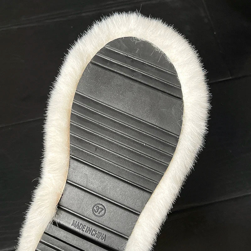 Winter Cozy Fur Slippers: Plus Size Comfort - MIOSAKI