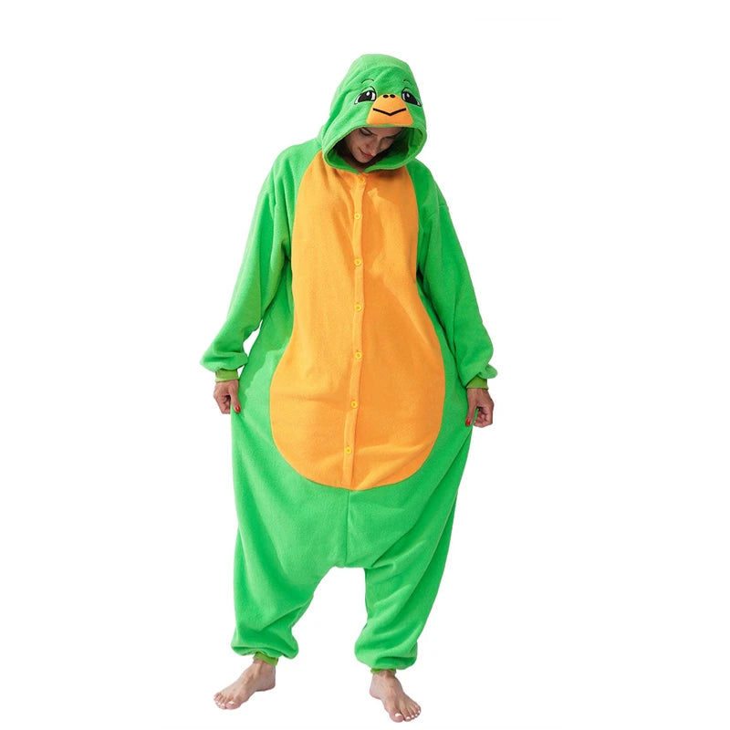 Green Turtle Cosplay Onesie: Perfect Gift for Halloween - MIOSAKI