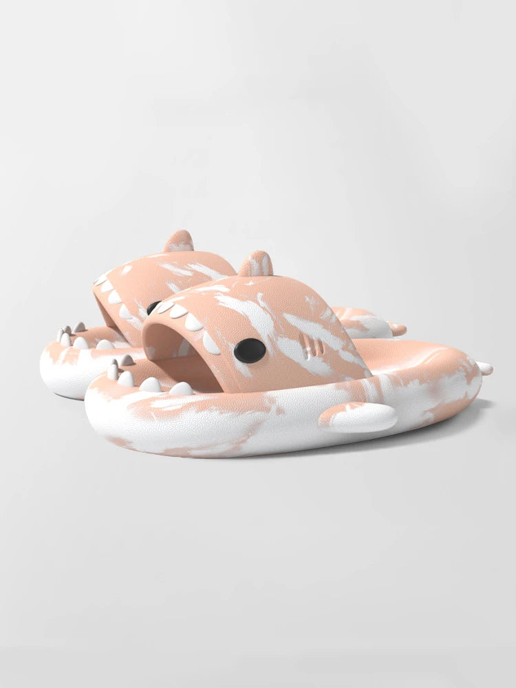 Cute Shark Cloud Slides: Unisex Comfort - MIOSAKI