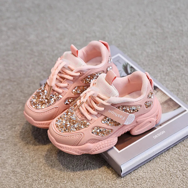 2022 Spring Kids' Rhinestone Sneakers - MIOSAKI